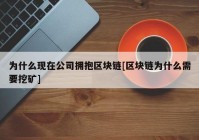 为什么现在公司拥抱区块链[区块链为什么需要挖矿]